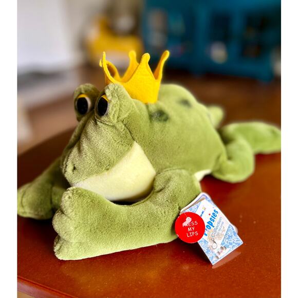 A&A Plush Frog Prince 07161 Flopsies Collection Plush, Stuffed Animal 12" - Picture 6 of 7